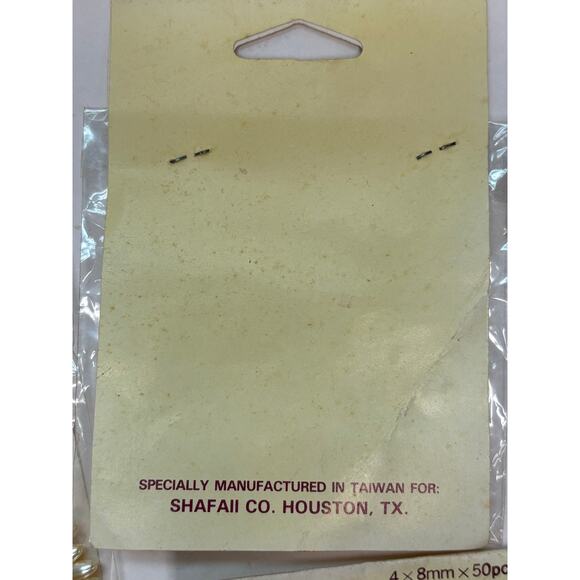 Lot of Vintage Shafaii Oat Pearls Plastic Pearl Beads Jewelry Making - Picture 5 of 5